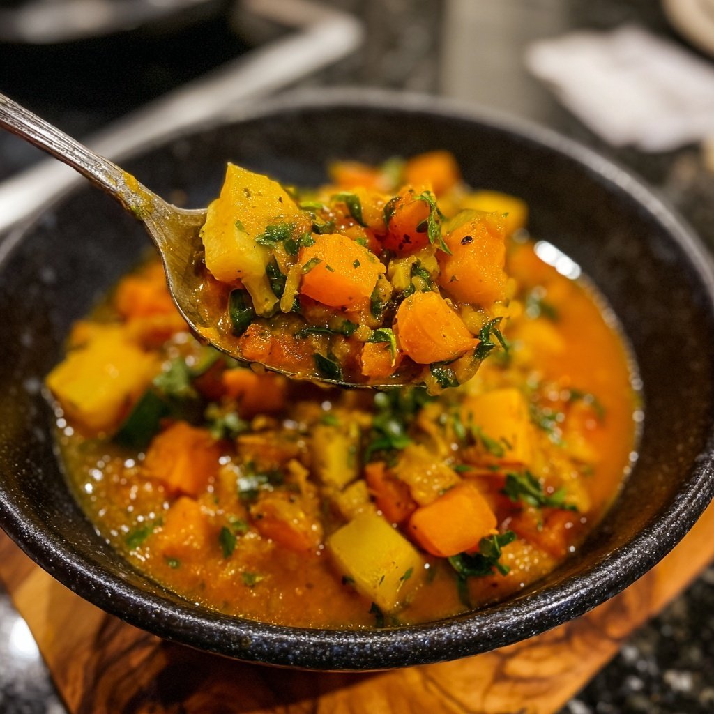 Heißes Soulfood - würziger Steckrübeneintopf